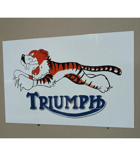 Triumph tiger logo sign