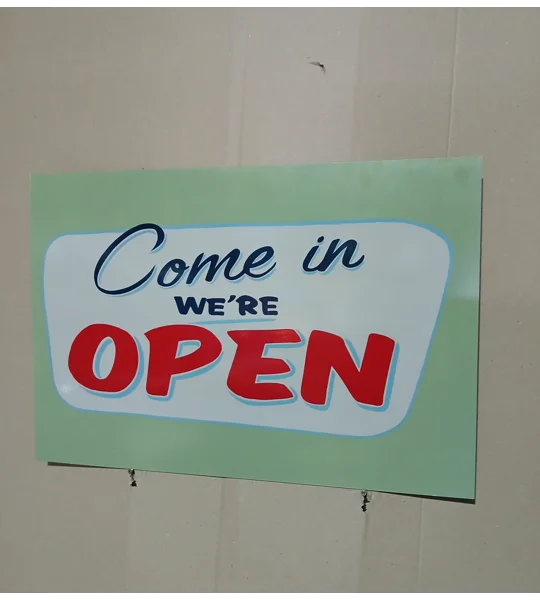 We're open