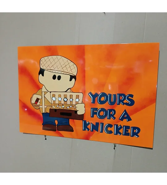 Your's for a knicker