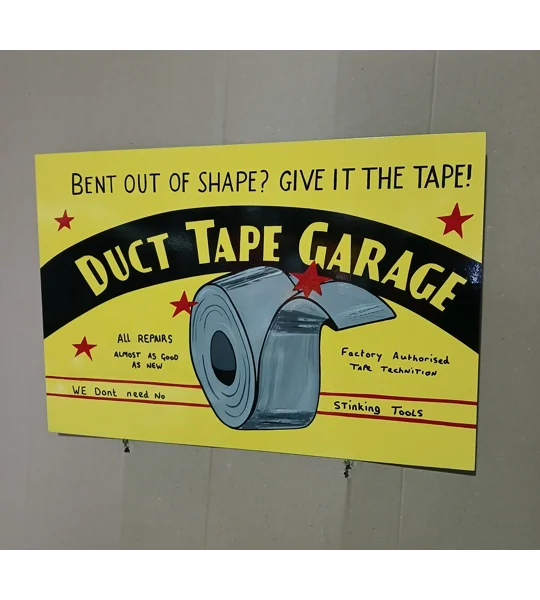 Duct tape garage