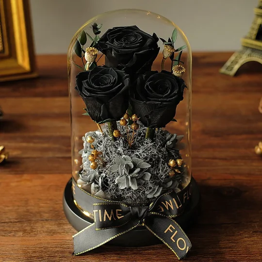 Preserved Rose Glass Dome Gift | KEEPSORA
