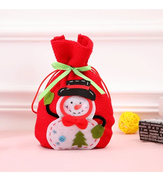 Personalized Christmas Snowman Gift Bag