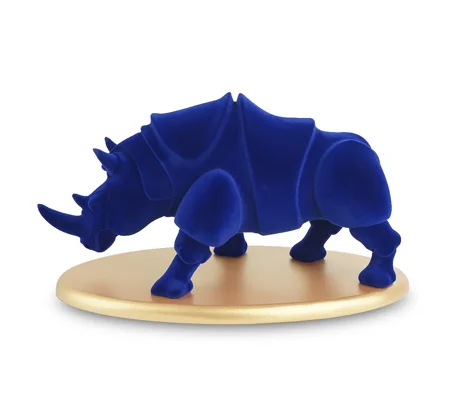 Modern Rhinoceros Resin Sculpture – Bold Rhino Statue for Living Room, Office, Shelf & Table Décor