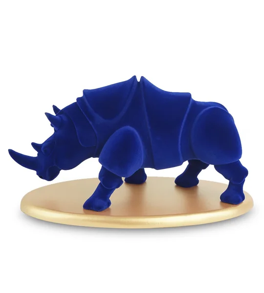 Modern Rhinoceros Resin Sculpture – Bold Rhino Statue for Living Room, Office, Shelf & Table Décor