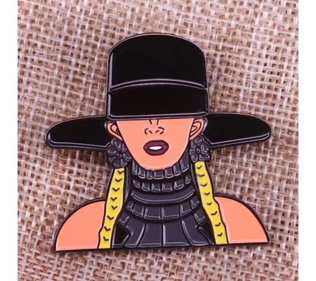 Beyoncé “Slay” Soft Enamel Pin – Statement Brooch for Jackets, Bags, Shirts & Hats