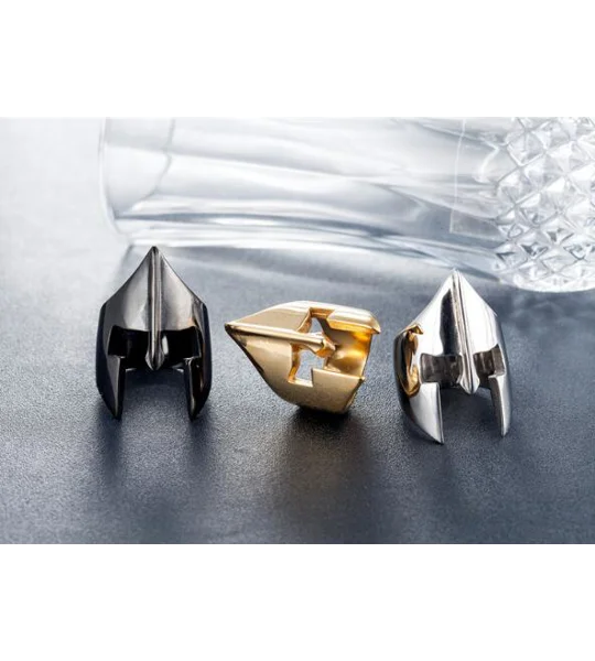 Spartan Helmet Warrior Ring for Men – Stainless Steel Statement Ring – FREE SHIPPING