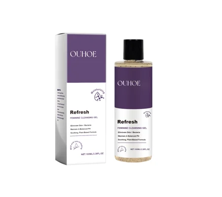 OUHOE Balance Bath Gel – Gentle Feminine Hygiene & Moisturizing Body Cleanser with Witch Hazel & Vit