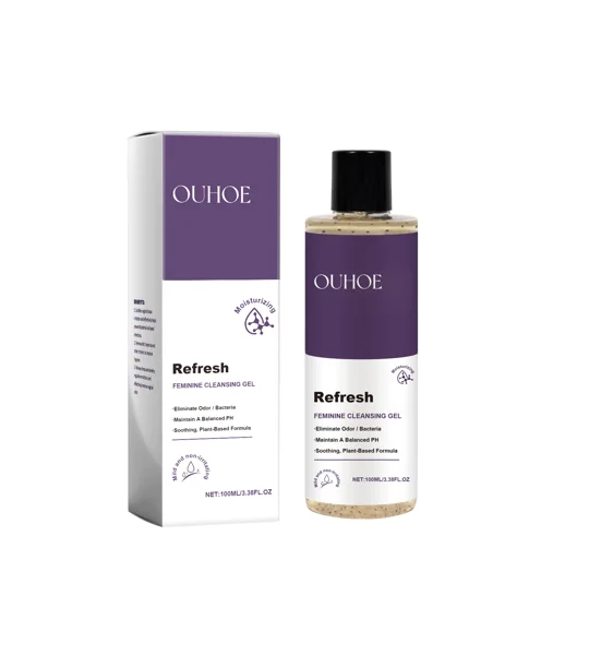 OUHOE Balance Bath Gel – Gentle Feminine Hygiene & Moisturizing Body Cleanser with Witch Hazel & Vit