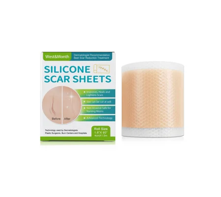 Self-Adhesive Silicone Scar Sheets – Cut-to-Fit Scar Care Strips – FREE SHIPPING