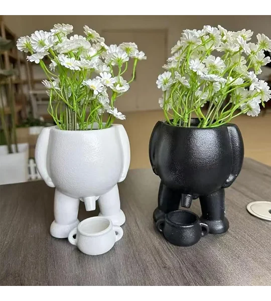 Funny Peeing Vase Planter – Whimsical Resin Succulent Pot & Novelty Garden Decor – FREE SHIPPING