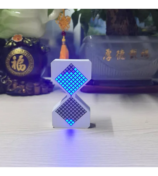 Cyber-Style LED Electronic Hourglass – Gravity-Sensing 1–30 Minute Rechargeable Timer – FREE SHIPPIN
