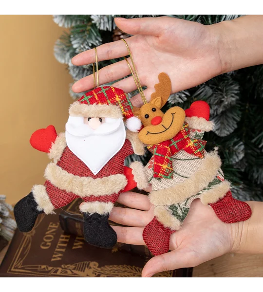 Christmas Ornaments – Festive Santa, Reindeer, Snowman & Bear Holiday Decoration – FREE SHIPPING