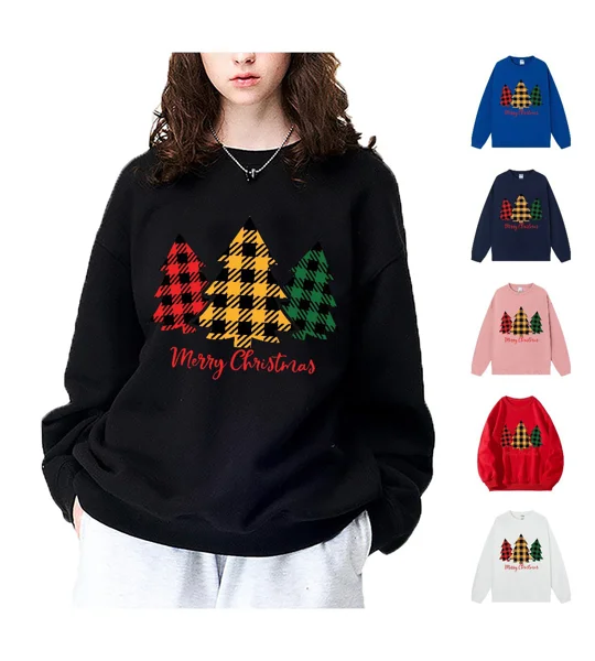 Women's Christmas Hoodie – Anime Cartoon Holiday Pullover in 7 Colors – S–2XL – FREE SHIPPING