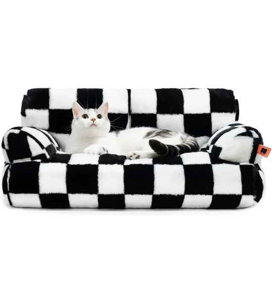 Washable Plush Dog & Cat Sofa Bed | Cozy Pet Couch