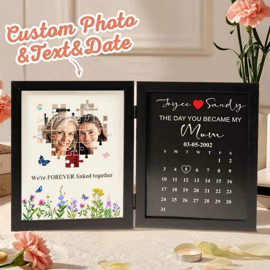 Personalized Mother’s Day Puzzle Photo Frame | Custom Gift for Mom