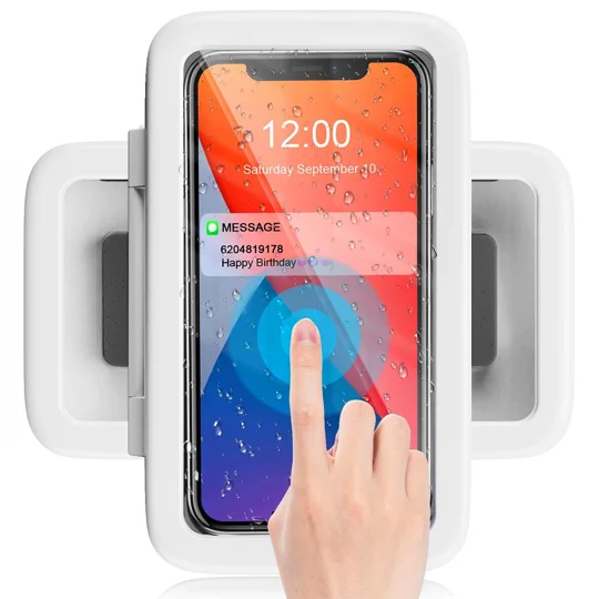 Waterproof Shower Phone Holder Touch Screen | KEEPSORA