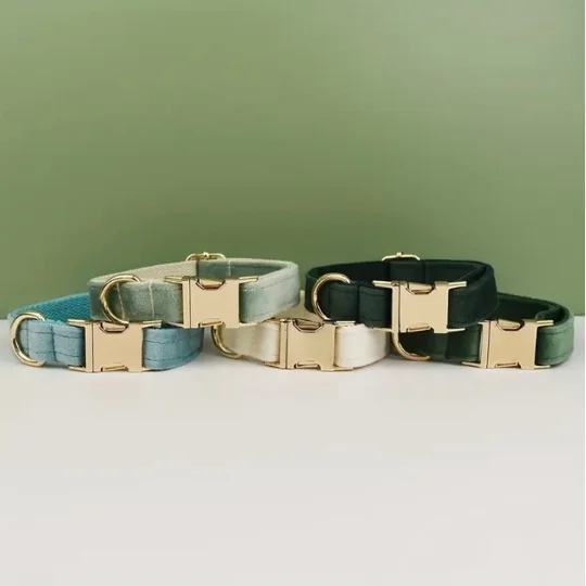 Personalized Velvet Dog Collar | Custom Name | KEEPSORA