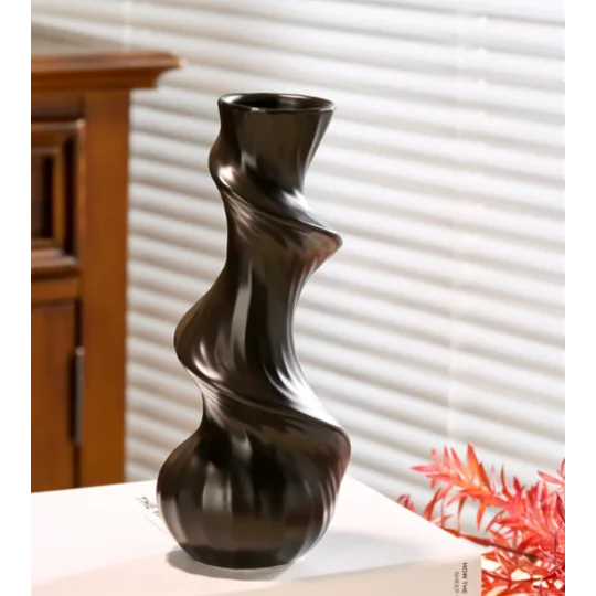 Modern White Ceramic Vase 7.87" | KEEPSORA
