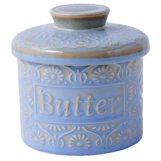Retro Ceramic Butter Dish with Lid | KEEPSORA