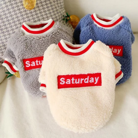 Soft Cotton Saturday Dog Clothes XS–XL | KEEPSORA
