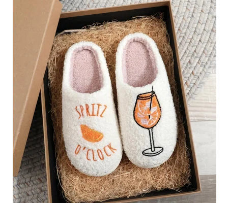 Cozy Faux Fur House Slippers – Plush Warm Unisex Indoor Slip-On Shoes with Thick Cushioned Sole