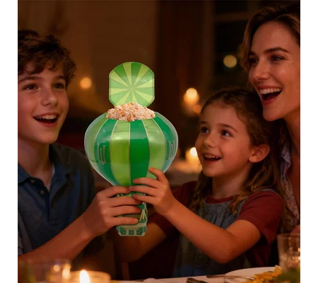 Wicked Hot Air Balloon Popcorn Bucket Ornament – Fun Christmas Home Decor & Gift – FREE SHIPPING
