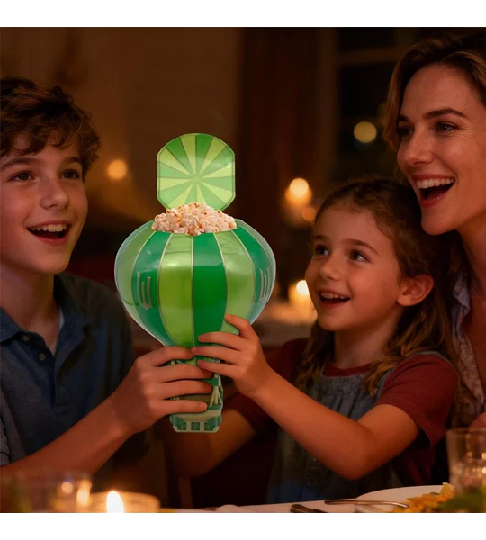 Wicked Hot Air Balloon Popcorn Bucket Ornament – Fun Christmas Home Decor & Gift – FREE SHIPPING