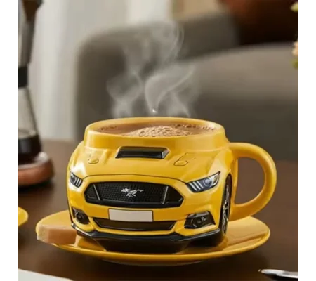 Car-Shaped Stainless Steel Coffee Mug – Novelty Classic Car Cup – FREE SHIPPING