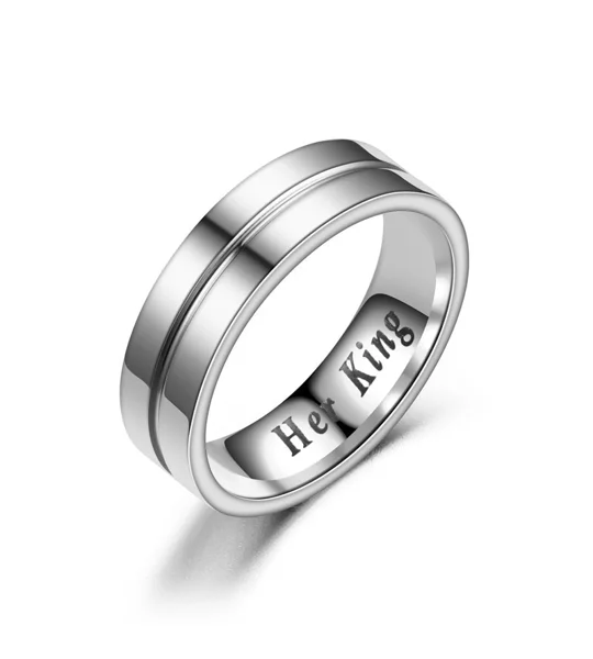 His Queen Her King Titanium Couple Rings – Wedding & Engagement Bands – FREE SHIPPING