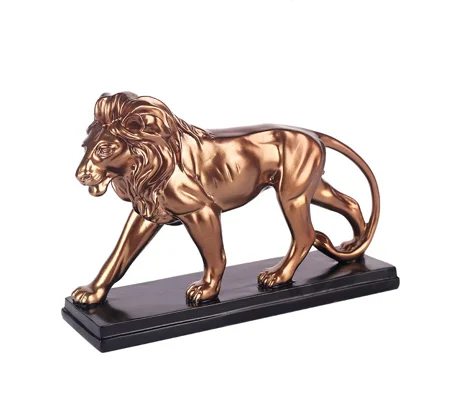 Hand-Painted Lion Statue – Modern Resin Lion Figurine for Office Desk & Home Decor – FREE SHIPPING
