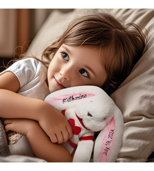 Personalized Bunny Plush Toy | Custom Name Rabbit Gift