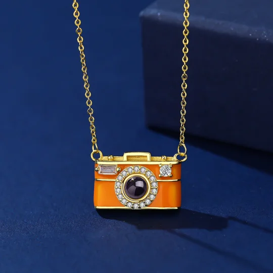 Personalized Camera Photo Projection Necklace | KEEPSORA