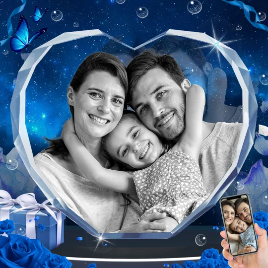 Personalized 3D Crystal Photo Gift | KEEPSORA