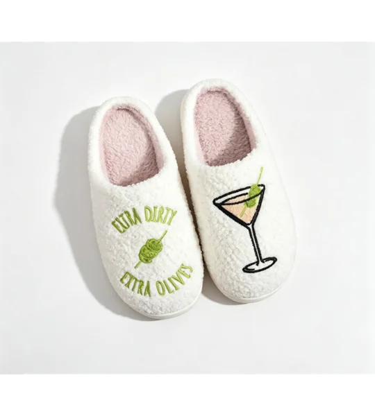 Cozy Faux Fur House Slippers – Plush Warm Unisex Indoor Slip-On Shoes with Thick Cushioned Sole