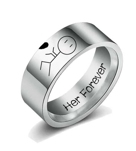 His Queen & Her King Couple Rings – Matching Stainless Steel Promise, Wedding & Anniversary Bands fo