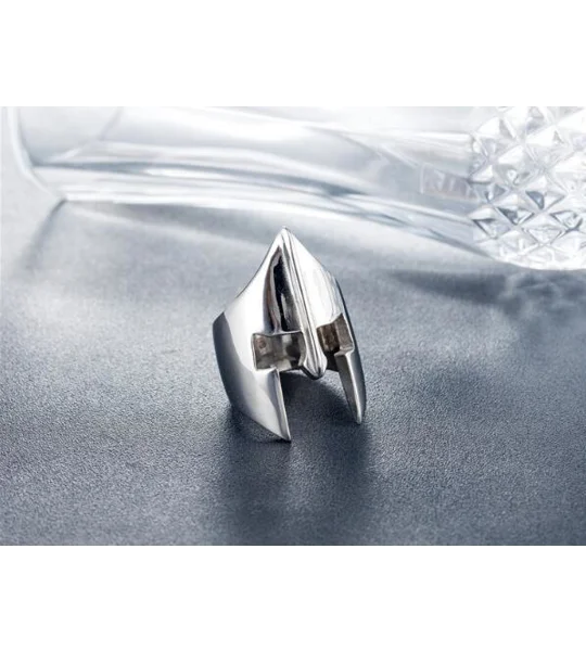 Spartan Helmet Warrior Ring for Men – Stainless Steel Statement Ring – FREE SHIPPING