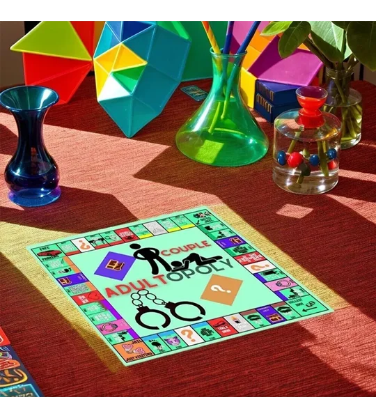 Adultopoly Couples Date Night Board Game – Funny Romantic Game for Him & Her – FREE SHIPPING