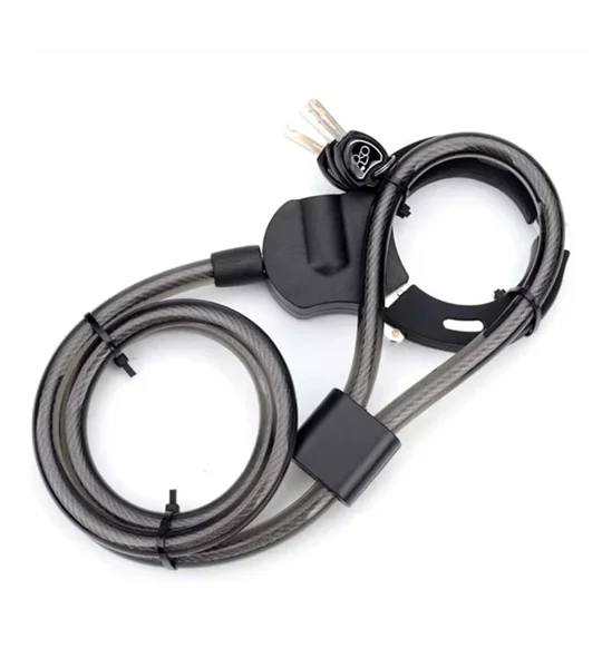 Heavy-Duty Scooter & Bike Security Lock – Steel Cable Key Lock – FREE SHIPPING