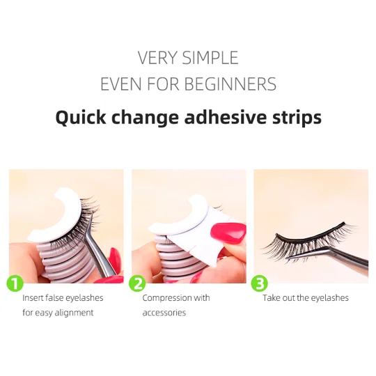 Self-Adhesive Eyelash Strips | Waterproof 10-Pack