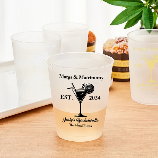 Personalized Margs & Matrimony Bachelorette Party Cup | Custom Bride Name