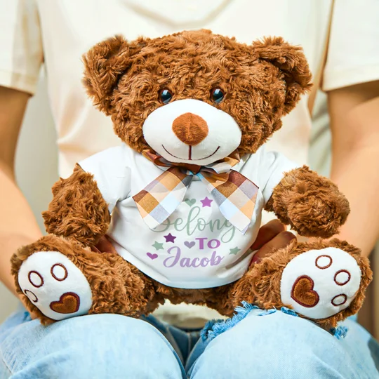 Personalized Teddy Bear Plush Toy | Baby Gift | KEEPSORA