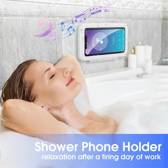 Waterproof Shower Phone Holder Touch Screen | KEEPSORA