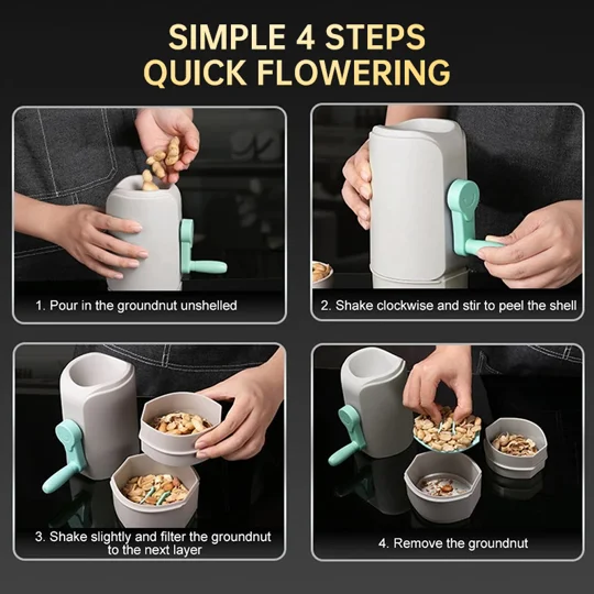 Hand Crank Peanut Sheller & Nut Cracker | Kitchen Tool