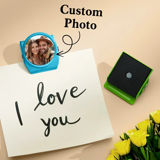 Personalized Photo Magnetic Clip | Custom Magnet Gift
