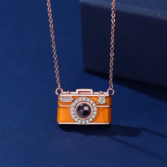 Personalized Camera Photo Projection Necklace | KEEPSORA