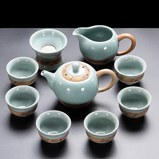 Chinese Ge Kiln Kung Fu Tea Set | KEEPSORA