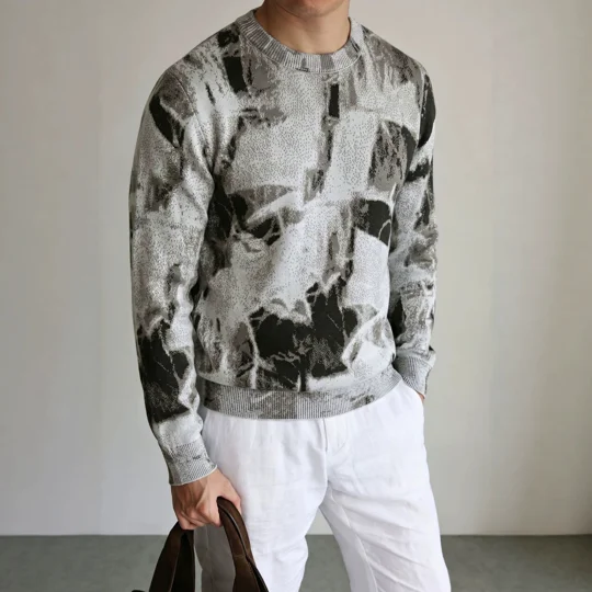 Men's Loose Fit Crewneck Sweater | KEEPSORA