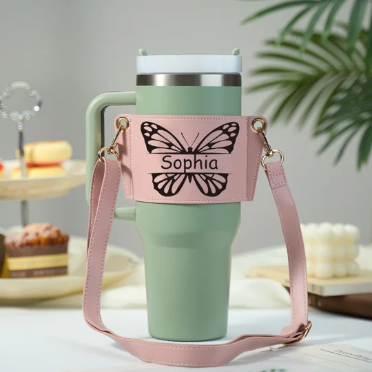 Personalized Butterfly 40oz Tumbler Carrier | KEEPSORA