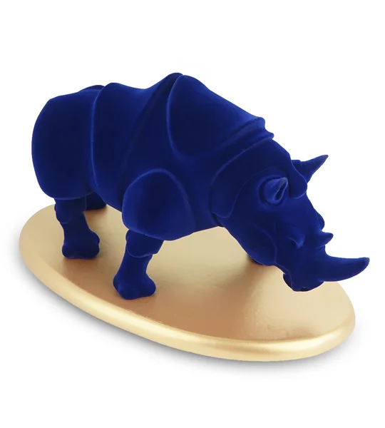 Modern Rhinoceros Resin Sculpture – Bold Rhino Statue for Living Room, Office, Shelf & Table Décor