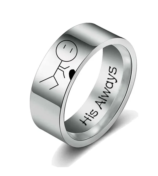 His Queen & Her King Couple Rings – Matching Stainless Steel Promise, Wedding & Anniversary Bands fo